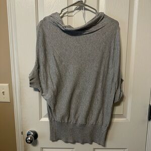 Gray Cowl Neck Sweater